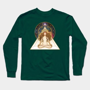 Flower of Life Pyramid Long Sleeve T-Shirt